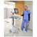 Ergotron StyleView EMR LCD Cart with LCD Arm, SLA Powered, 120V/60Hz, NEMA 5-15P Hospital Grade: Picture 2 thumbnail