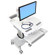 Ergotron StyleView EMR LCD Cart with LCD Arm, LiFe Powered, 120V/60Hz, NEMA 5-15P Hospital Grade: Picture 4 thumbnail