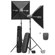 Elinchrom D-Lite 2 it 200Ws 2-Light To Go Set (90-260VAC) with Stands, Built-In Skyport Wireless Receiver, Automated Cooling Fan - Bundle - with Westcott Photo Basics 40" 5-in-1 Collapsible Reflector, & Adorama 33" White Interior Umbrella with Removable Black Cover: Picture 1 thumbnail