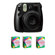 Fujifilm Instax Mini 8 Camera, 62x46mm Picture Size, Black - Bundle - with Three TwinPacks of Instax Mini Instant Daylight Film, 20 Exposures (Total 60 Sheets): Picture 1 thumbnail