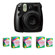 Fujifilm Instax Mini 8 Camera, 62x46mm Picture Size, Black - Bundle - with Five TwinPacks of Instax Mini Instant Daylight Film, 20 Exposures (Total 100 Sheets): Picture 1 thumbnail