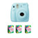 Fujifilm Instax Mini 8 Camera, 62x46mm Picture Size, Blue - Bundle - with Three TwinPacks of Instax Mini Instant Daylight Film, 20 Exposures (Total 60 Sheets): Picture 1 thumbnail
