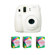 Fujifilm Instax Mini 8 Camera, 62x46mm Picture Size, White - Bundle - with Three TwinPacks of Instax Mini Instant Daylight Film, 20 Exposures (Total 60 Sheets): Picture 1 thumbnail