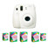 Fujifilm Instax Mini 8 Camera, 62x46mm Picture Size, White - Bundle - with Five TwinPacks of Instax Mini Instant Daylight Film, 20 Exposures (Total 100 Sheets): Picture 1 thumbnail