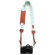 FOTOstrap The Story Collection, Camp Camera Strap, Genuine Leather/Seersucker Fabric, Kelly Green/White: Picture 6 thumbnail