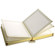 Flashpoint Bella Book Bound Album, Holds 36 8x10 Photos, with Window, Color: Ivory Pages, Ivory Cover with Gold Foil and Gold Metal Edged.: Picture 2 thumbnail