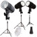Flashpoint Mini Studio kit 3 Monolights With Stands & Accessories: Picture 1 thumbnail
