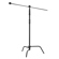 Flashpoint 10' Century Light Stand on Turtle Base Kit with 40" Grip Arm, Black