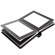 Flashpoint Pro Book Bound Album, Holds 24 5x7" Photos, Leatherette Cover, Color: Black Pages, Black Cover, Silver Gilding.: Picture 1 thumbnail