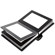 Flashpoint Pro Book Bound Album, Holds 36 5x7" Photos, Leatherette Cover With Window, Color: Black Pages, Black Cover, Silver Gilding.: Picture 1 thumbnail