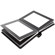 Flashpoint Pro Book Bound Album, Holds 18 8x10" Photos, Leatherette Cover, Color: Black Pages, Black Cover, Silver Gilding.: Picture 1 thumbnail