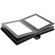 Flashpoint Pro Book Bound Album, Holds 24 8x10" Photos, Leatherette Cover With Window, Color: Black Pages, Black Cover, Black Gilding.: Picture 1 thumbnail