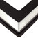 Flashpoint Pro Book Bound Album, Holds 36 8x10" Photos, Leatherette Cover With Window, Color: Black Pages, Black Cover, Silver Gilding.: Picture 1 thumbnail