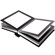 Flashpoint Pro Book Bound Album, Holds 36 8x10" Photos, Leatherette Cover, Color: Black Pages, Black Cover, Silver Gilding.: Picture 2 thumbnail