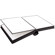Flashpoint Front Padded Tape Metal Edged Self Adhesive Bound Album, With Window, Holds 20 8x10" Photos, Color: Black.: Picture 1 thumbnail