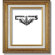 Imperial Frames Aristocrat, Wood Picture Frame for a 10" x 13" Photograph, Color: Gold with Off White Linen Border: Picture 4 thumbnail
