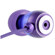 Gaiam Aluminum Ear Buds with Microphone, Purple: Picture 1 thumbnail