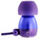 Gaiam Aluminum Ear Buds with Microphone, Purple: Picture 3 thumbnail