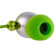 Gaiam Aluminum Ear Buds with Microphone, Green: Picture 2 thumbnail