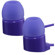 Gaiam Flat Wire Ear Buds with Microphone, Purple: Picture 1 thumbnail