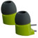 Gaiam Flat Wire Ear Buds with Microphone, Green: Picture 1 thumbnail