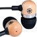 Gaiam Wood Ear Buds with Microphone, Black: Picture 4 thumbnail
