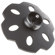 Giottos Snow Shoe with Spike and Removable Stud, 4" Diameter, 3.2" Length with Ground Metal Tip: Picture 2 thumbnail