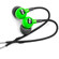 H2O Audio Trax Custom Fit Sport Headphones, Green: Picture 2 thumbnail