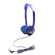 Hamilton Buhl Kids Personal Mono/Stereo Headphones, 40mm Cobalt Drivers, 3.5mm Plug with 1/4" Adapter, Blue: Picture 1 thumbnail