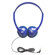 Hamilton Buhl Kids Personal Mono/Stereo Headphones, 40mm Cobalt Drivers, 3.5mm Plug with 1/4" Adapter, Blue: Picture 2 thumbnail