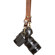 Heavy Leather NYC Slingshot Leather Camera Strap, Brown: Picture 3 thumbnail