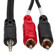 Hosa Technology Hosa 6ft Stereo 3.5mm Mini Male to 2 RCA Males Y-Cable