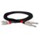 Hosa 3' Pro Stereo Interconnect Dual REAN 1/4" TS Male to RCA Male Audio Cable
