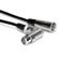 Hosa Technology 25' 3-Pin Straight XLR Male to Right Angle XLR Female Balanced Audio Interconnect Cable 