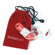 HumanToolz Sound Budz In-Ear Headphones with Microphone, Red: Picture 1 thumbnail