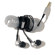 HumanToolz Sound Budz In-Ear Headphones with Microphone, Silver: Picture 4 thumbnail