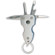 Humvee Gear Keychain Mini 9 LED Flashlight & Multi Tool Combo - Silver: Picture 1 thumbnail