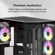 HYTE Y50 RGB Tempered Glass Dual Chamber ATX Mid Tower Gaming PC Case: Picture 3 thumbnail