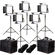 Ikan Lyra Daylight 5-Point Soft Panel LED Light Kit, Includes 5x LW10 LED Light, 5x HD Stand, 5x Barn Door with Intensifier, 5x Gold Mount Battery Plate, 5x V-Mount Battery Plate, 5x Power Supply with Cable, 5x Remote Control, 5x Yoke Mount, 2x Light Bag and 2x Stand Bag 