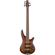 Ibanez SR Standard 5-String Electric Bass Guitar, 24 Frets, Flame Maple/Walnut Top, Jatoba/Walnut Neck, Jatoba Fingerboard, Passive Pickup, Brown Topaz Burst Flat: Picture 5 thumbnail