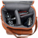 Fujifilm Leather Textured Long Zoom Train Case, Burnt Orange with White Stitching: Picture 1 thumbnail