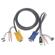 IOGEAR G2L5303U 10' Micro-Lite Bonded All-in-One USB Cable for GCS1732, GCS1734 and GCS1758 KVM Switches 