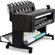 HP DesignJet T1500 36" Large-Format PostScript ePrinter, 2 ppm Print Speed, 2400x1200 dpi Print Resolution, 2 Rolls Capacity, Gigabit LAN, USB Host: Picture 3 thumbnail