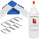 Hahnemuhle Gallerie Wrap Set of 4 Standard Positioning Corners with Pins & Glue - for One Frame: Picture 4 thumbnail