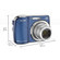 Kodak C190 12 Megapixel Zoom Digital Camera, 5x Optical Zoom, 5x Continuous Digital Zoom and 2.7"LCD Display, Blue: Picture 3 thumbnail