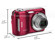 Kodak EASYSHARE C195 14 Megapixel Digital Camera, 5x Optical Zoom, Blur Reduction, 3.0" Bright LCD, Red: Picture 3 thumbnail