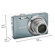 Kodak EasyShare M381 Digital Camera, 12.4 Megapixel, 5x Optical, 5x Digital Zoom, 3.0" LCD Screen, Blue/Grey: Picture 2 thumbnail
