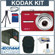 Kodak EasyShare M863 Digital Red Camera Kit, with 2 GB SD Memory Card, Deluxe Carry Case, Mini Table Top Tripod, Neck Strap, Memory Card Wallet, Screen Protecters for Cameras LCD Screen, Cleaning Fluid with Cloth: Picture 4 thumbnail