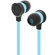 iLuv IEP335 Neon Sound In-Ear High-Performance Earphones with SpeakEZ Remote for iPad/iPhone/iPod, Baby Blue Neon/Black: Picture 3 thumbnail