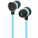 iLuv IEP336 Neon Sound In-Ear High-Performance Earphones with SpeakEZ Remote for Smartphones, Baby Blue Neon/Black: Picture 3 thumbnail
